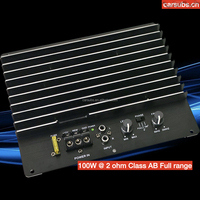 Carte d'amplificateur de subwoofer pour voiture RMS 100W Bass Amp box Class AB Exposed Car Amplifier PCB Board For 8 10 inch Active Subwoofer Box
