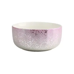 Kalring lapisan mutiara dengan warna merah muda, untuk mangkuk tengah 5.5 inci