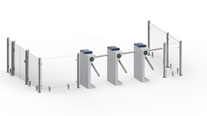 F186 cửa kiểm soát truy cập với con lăn lạnh Sơn tĩnh điện nặng ổn định lưu nơi rào cản cổng dọc chân máy quay - Product Image 6