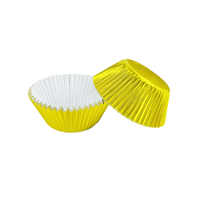 MaisBakery Mini Papier-Cupcake-Förmchen Metallisch Silberne Folie Umweltfreundliche Einweg-Backförmchen in Box Individuelles Design Backzubehör - Product Image 4