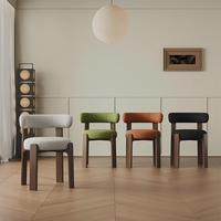 Chaises de salle à manger modernes en bois massif MYUZ avec dossier simple, finition noyer, durables et écologiques pour villa, maison, bar, hôtel