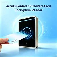 Lecteur de carte CPU haute sécurité anti-copie, lecteur de carte CPU crypté pour contrôle d'accès, lecteur de carte IC 13,56 MHz Wiegand
