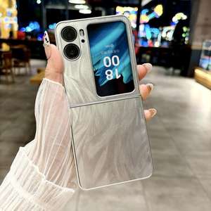 Dropshipping <span class=keywords><strong>precio</strong></span> de fábrica para <span class=keywords><strong>OPPO</strong></span> <span class=keywords><strong>Find</strong></span> <span class=keywords><strong>N2</strong></span> Flip Silver Edge PC funda de teléfono plegable - Product Image 2