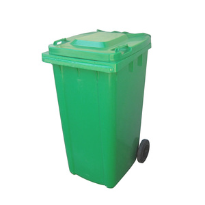 Bidone della Spazzatura Stradale in HDPE da 240 L con Coperchio, Contenitori Colorati in <span class=keywords><strong>Plastica</strong></span> per Rifiuti con Ruote - Product Image 1