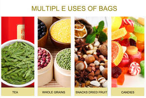 บรรจุภัณฑ์อาหารแบบซองตั้งได้ เคลือบด้าน ป้องกันความชื้น ปราศจากพลาสติก เกรดสำหรับอาหาร เพื่อการจัดเก็บที่ปลอดภัย - Product Image 6