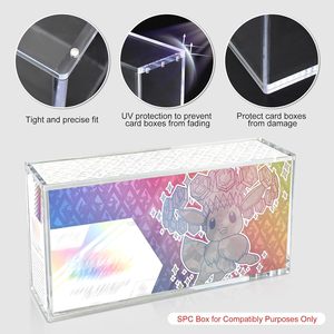 Estuche apilable de acrílico transparente compatible con la caja de colección Prismatic Evolutions Super Premium con tapa magnética - Product Image 2