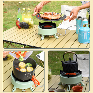 <span class=keywords><strong>Réchaud</strong></span> de camping portable infrarouge à économie d'énergie <span class=keywords><strong>pour</strong></span> la cuisine en plein air, le camping et la randonnée - Product Image 2