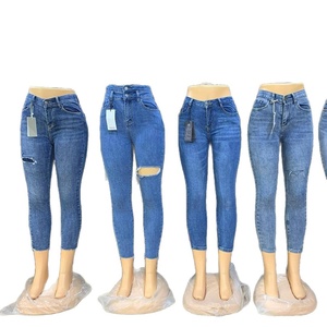 <span class=keywords><strong>Jeans</strong></span> <span class=keywords><strong>Skinny</strong></span> da Donna a <span class=keywords><strong>Vita</strong></span> Alta in Denim, Strappati e Lavati, Personalizzati, alla Moda, Estivi, Attillati, a Basso Prezzo, per il Commercio Transfrontaliero - Product Image 5