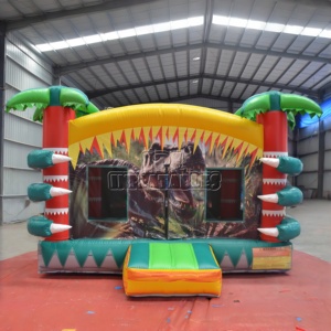 บ้านลมไดโนเสาร์เชิงพาณิชย์ บ้านลมทีเร็กซ์ ปราสาทลมเด้งดึ๋ง ของเล่นเป่าลมสำหรับเด็กให้เช่าสำหรับกิจกรรมกลางแจ้ง - Product Image 1