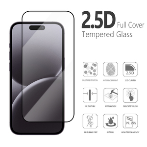 Cristal Templado 3D Curvo AR de 0.4mm con Dureza 9H Antirrayas para iPhone 17 Pro y 16e Plus - Product Image 2