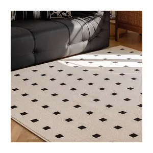 French Living Room Carpet Cream Wind Cashmere-like Household 2024 New Bedside Blanket Floor Mat