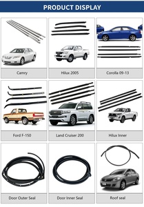 Moulure de garniture de vitre de voiture en gros pour Toyota Prado 2003-2009, joint de vitre 75712-60061 75711-60061 - Product Image 4
