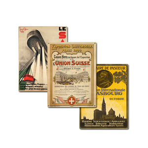 2025 gros <span class=keywords><strong>Paris</strong></span> élégance métal affiche bureau exposition mur Art France Architecture étain plaque Vintage métal mur signe - Product Image 1