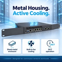 PC Pare-feu Industriel Intel N150 Boîtier Métallique Refroidissement Actif pour Sécurité Réseau de Contrôle d'Usine