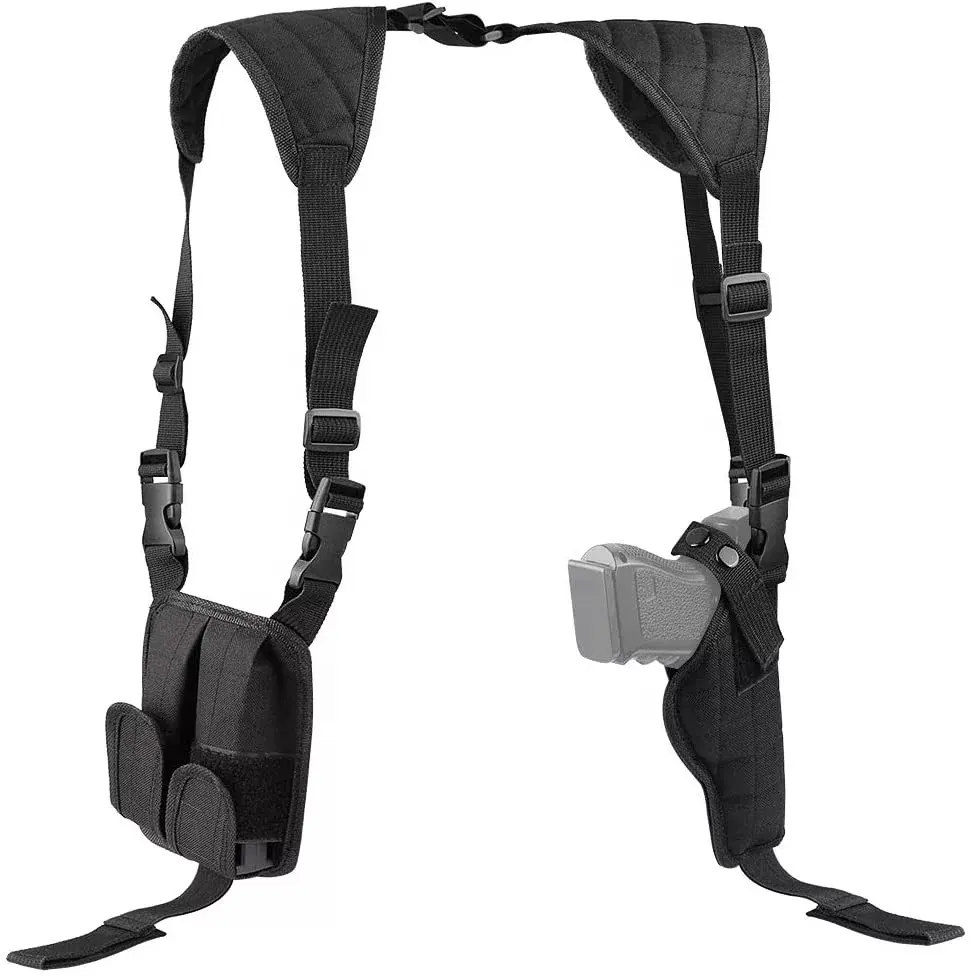 Пользовательская внешняя скрытая сумка-переноска для тактического пистолета Крышка плечевого жилета Кобура для пистолета