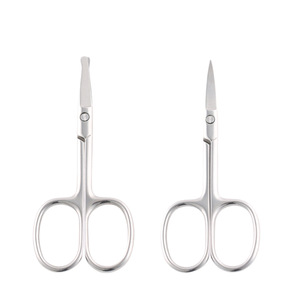 Petites ciseaux antidérapants en acier inoxydable de haute qualité, tondeuses à cheveux à lames rouges, ciseaux pour sourcils pour femmes, ciseaux manuels pour le nez - Product Image 4