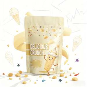 Bolsa de Embalaje de Alimentos con Cierre Zip, Tipo Doypack, Personalizada con Logotipo, de Grado Alimenticio, para Galletas, Frutos Secos, Gomitas y Dulces - Product Image 4