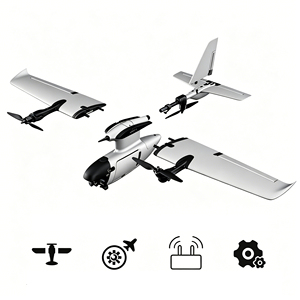 Drone de course professionnel VTOL Firefly GPS, positionnement 15 km, fonction de retour automatique, moteur puissant, vision nocturne 4K, drone FPV - Product Image 4