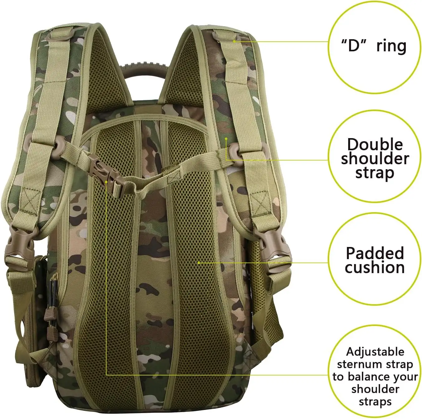 Açık Molle kamp yürüyüş yeni rahat spor büyük sırt çantaları taktik sırt çantası
