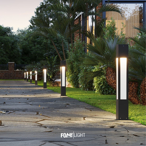 โคมไฟภูมิทัศน์ LED IP65กันน้ำ75ซม. หรูหราทันสมัยทำจากอลูมิเนียมลูกแก้วไฟเสาสำหรับสวนกลางแจ้ง - Product Image 6