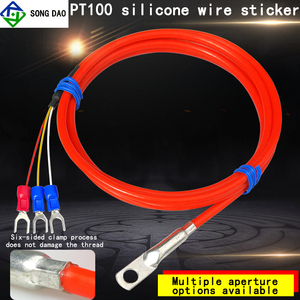 เซ็นเซอร์อุณหภูมิพื้นผิวแบบ Pt100เทอร์โมคัปเปิลต้านทานแพลตตินัมปะเก็นพื้นผิวกันน้ำซิลิโคนชนิดความดันจมูก - Product Image 3