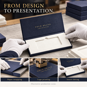 Caja de Regalo de Lujo Personalizada con Logotipo, Caja de Papel con Bisagras e Inserto Ajustado para Tarjetas de Membresía VIP, Venta al Por Mayor - Product Image 4