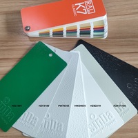 Peinture en poudre polyester à texture grossière sans TGIC, couleur blanc crème RAL 9001, avec finition froissée