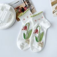 Chaussettes courtes d'été pour femmes, personnalisées, de haute qualité, tricotées, fines, en polyester, anti-bactériennes, avec logo sur le revers, motif amusant