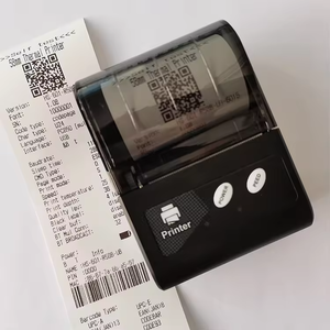 Stampante Termica Portatile Mini POS da 58mm per Foto Passaporto, Etichette Barcode, Ricevute, USB+Wireless, Bianco e Nero - Product Image 6