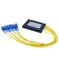 Splitter PLC Mini Tabung Baja 1X64 1X32 1X16 1X8 1X4 16way 8way 0.9mm G657A LGX Splitter Serat Optik GPON Ratio Splitter