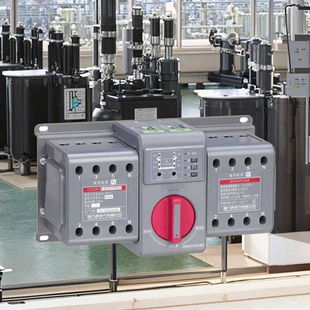 Delixi High Quality 3200 Amp 3-Pole Three Phase 10kA Breaking Capacity CDQ3H Dual Power Automatic Transfer Switch Moulded Case