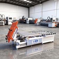 Table de chargement automatique de verre à flotteur d'air, machine de découpe de verre CNC, moteur PLC, film d'étiquetage haute précision