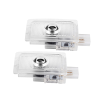 Accesorios de coche HD logotipo personalizado proyector lámpara 3D fantasma sombra luz LED Puerta de coche luces de bienvenida para Dodge coche luces LED