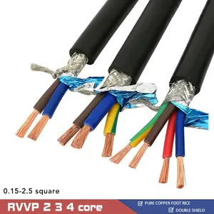 OEM Electric Wires For Home Appliance Black PVC Insulation Cable 3 4 Five-core Building Wire