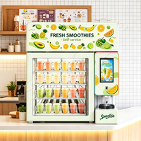 Haloo Indoor Selfservice Vers Fruit Smoothie Automaat Diepvries Fruit Commerciële Smoothie Blender Machine voor Winkels