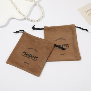 Pochette en velours personnalisée avec cordon <span class=keywords><strong>de</strong></span> serrage pour collier avec logo, sac en velours avec cordon <span class=keywords><strong>de</strong></span> serrage pour emballage <span class=keywords><strong>de</strong></span> bijoux, impression sérigraphique - Product Image 5