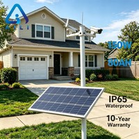 Kit Système Solaire AILI 150W 12V avec Batterie LiFePO4 80Ah, Étanche IP65, Certifié TUV, Caméra CCTV WiFi 4G, Panneau Monocristallin