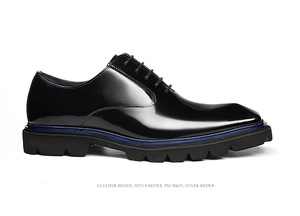 Chaussures en cuir véritable de style britannique, tendance, formelles, décontractées, <span class=keywords><strong>pour</strong></span> jeunes hommes, idéales <span class=keywords><strong>pour</strong></span> les trajets quotidiens, en cuir brillant - Product Image 6