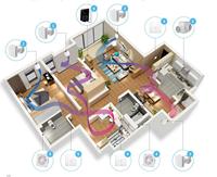 Purificateur d'air silencieux à faible bruit approvisionnement résidentiel Air d'échappement récupération de chaleur refroidissement chauffage ERV HRV pour chambre