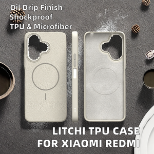 Coque Arrière de Protection en TPU Texture Litchi pour Appareils Mobiles Xiaomi Redmi <span class=keywords><strong>Note</strong></span> 13 <span class=keywords><strong>Pro</strong></span> 4G 14 5G 15 Ultra 12 <span class=keywords><strong>11</strong></span> 10 9 14T 15C - Product Image 2