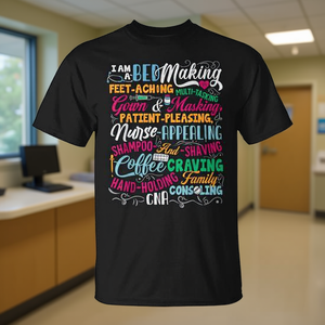 Camiseta para amantes de la enfermería con certificación Cna, color negro, unisex, talla M para adultos - Product Image 3