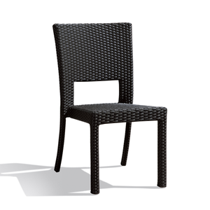 Silla de Comedor Lateral de Mimbre <span class=keywords><strong>Sintético</strong></span> para Jardín, Patio, Restaurante, <span class=keywords><strong>Muebles</strong></span> de Exterior a Precio Económico - Product Image 4