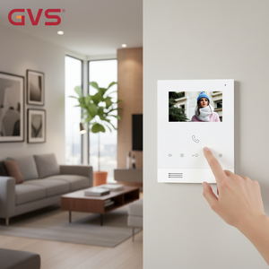 Unidad de <span class=keywords><strong>Videoportero</strong></span> GVS de <span class=keywords><strong>2</strong></span> Cables con Monitor Digital de 4.3 Pulgadas, Sistema de Intercomunicación con Video para Seguridad del Hogar - Product Image 2