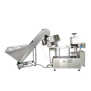 High speed automatic step capping machine for automatic packaging aerosol filling machine