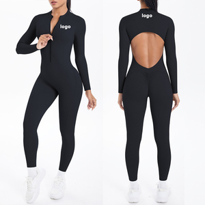 <span class=keywords><strong>Tuta</strong></span> Sportiva Invernale da <span class=keywords><strong>Donna</strong></span> in Nylon/Spandex, Traspirante, ad Asciugatura Rapida, <span class=keywords><strong>Leggera</strong></span>, Altamente Elastica, con Zip a Metà e Effetto Push-Up - Product Image 1