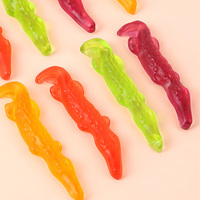 Bonbons gélifiés personnalisables de haute qualité, fabricant en gros, bonbons gélifiés halal en forme de crocodile