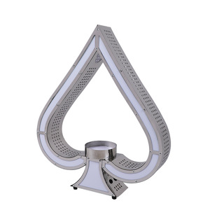 Support à <span class=keywords><strong>vin</strong></span> en acier inoxydable lumineux, style rétro noir pêche, accessoires de service KTV, présentoir haut de gamme pour le roi - Product Image 2