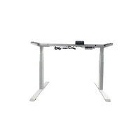 Bureau de direction moderne avec réglage électrique de la hauteur, style panneau, pour bureau de villa