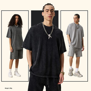 T-shirt en gros avec logo personnalisé imprimé, 100% coton, T-shirt surdimensionné, confortable, tendance, streetwear, T-shirt vierge, lourd, vintage - Product Image 1