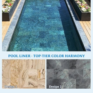 Piscina prefabricada de lujo de 1.5 mm con revestimiento de PVC con diseño de mármol para piscinas enterradas. - Product Image 4